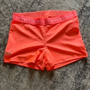 Under Armour Women's Bright Orange Athletic Shorts